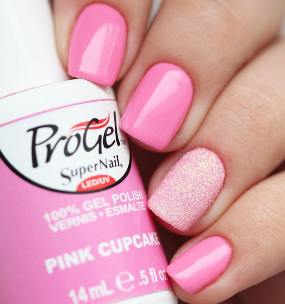Гель-лак Рожевий кекс Super Nail ProGel Pink Cupcake рожевий, емаль 14 мл