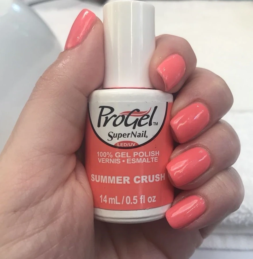 Гель-лак Літній вибух Super Nail ProGel Summer Crush коралово-рожевий, емаль 14 мл