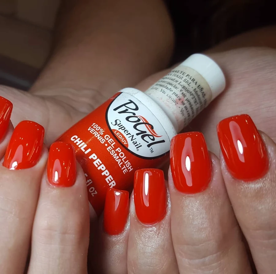 Гель-лак Перець чилі Super Nail ProGel Chili Pepper червоний, емаль 14 мл