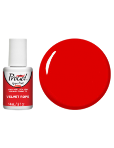 Гель-лак Оксамит Super Nail ProGel Velvet Rope червоний, емаль 14 мл