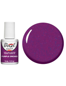 Гель-лак Пурпурна орхідея Super Nail ProGel Purple Orchid пурпурний з шиммером 14 мл