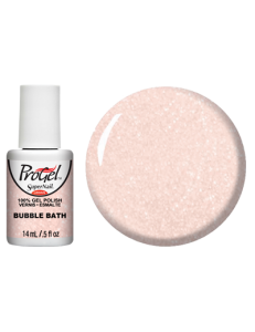 Гель-лак Мильні бульбашки Super Nail ProGel Bubble Bath рожево-персиковий з шиммером 14 мл
