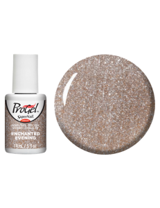 Гель-лак Чарівний вечір Super Nail ProGel Enchanted Evening темно-бежевий із шиммером 14 мл