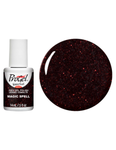 Гель-лак Чарівне заклинання Super Nail ProGel Magic Spell коричнево-бордовий із шиммером 14 мл