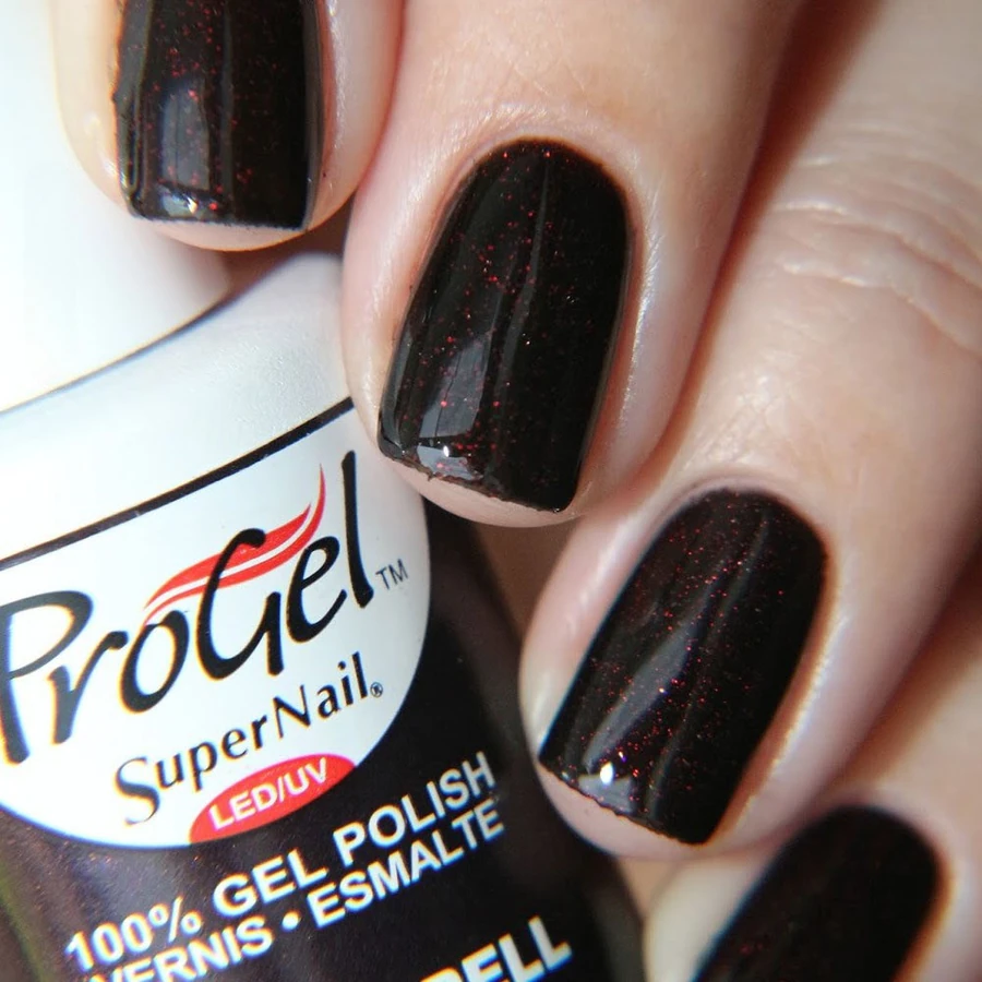 Гель-лак Чарівне заклинання Super Nail ProGel Magic Spell коричнево-бордовий із шиммером 14 мл