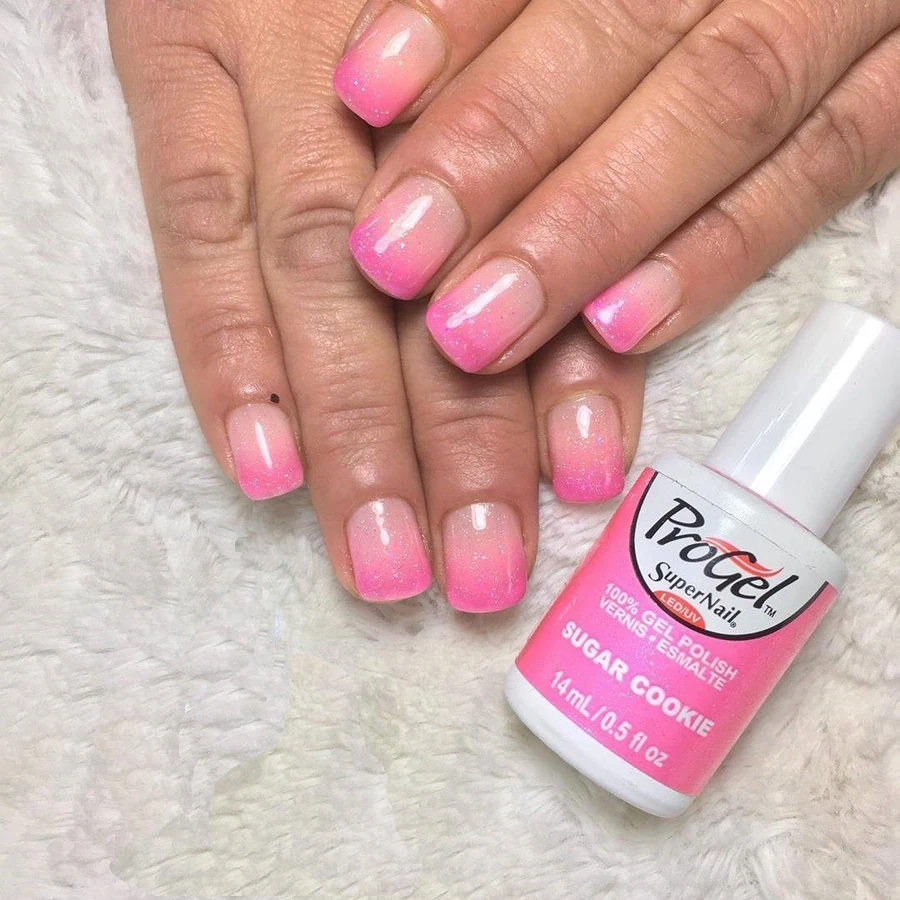 Гель-лак Цукрове печиво Super Nail ProGel Sugar Cookie рожевий з шиммером 14 мл