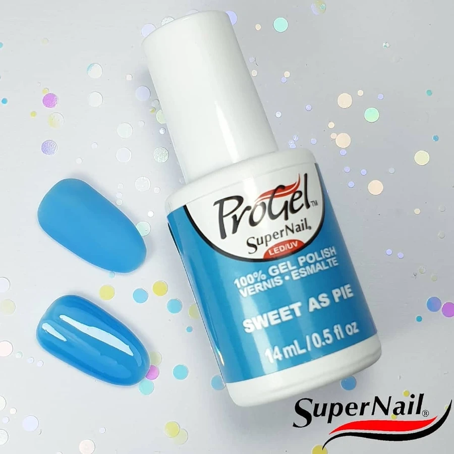 Гель-лак Солодкий як пиріг Super Nail ProGel Sweet as Pie блакитний емаль 14 мл