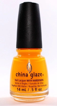 Лак China Glaze Sun Worshiper насичений яскраво-жовтогарячий, емаль 14 мл