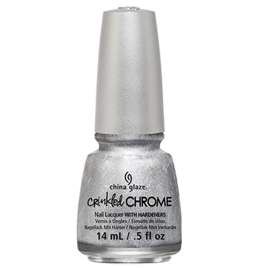 Лак China Glaze Aluminate алюмінієвий перламутр з глітером (ефект м`ятої фольги 14 мл