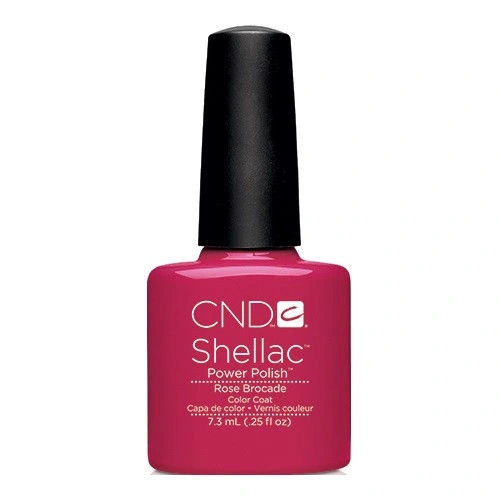 Гель-лак CND Shellac Rose Brocade темно-малиновий, емаль 7,3 мл