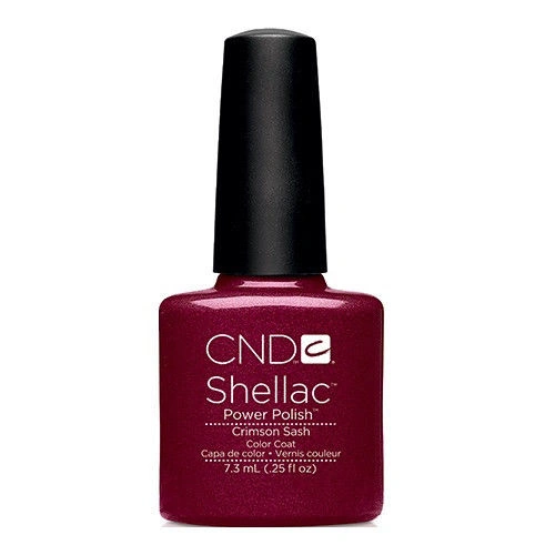 Гель-лак CND Shellac Crimson Sash бордовий із шиммером 7,3 мл