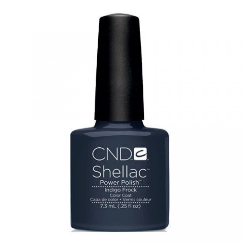 Гель-лак CND Shellac Indigo Frock темно-синій, емаль 7,3 мл