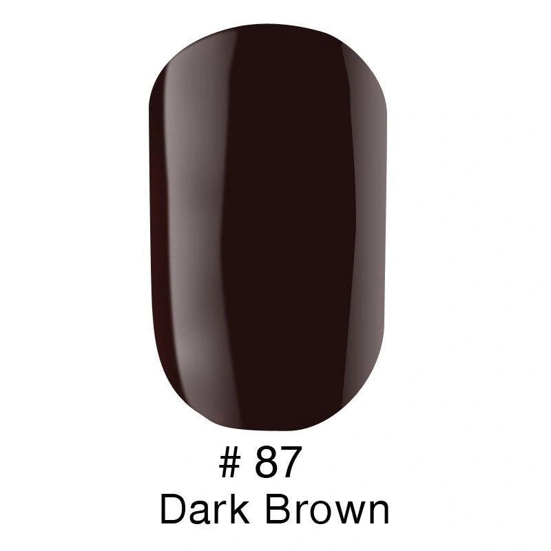 Гель лак Naomi Gel Polish №87 темний чорно-коричневий, емаль 6 мл