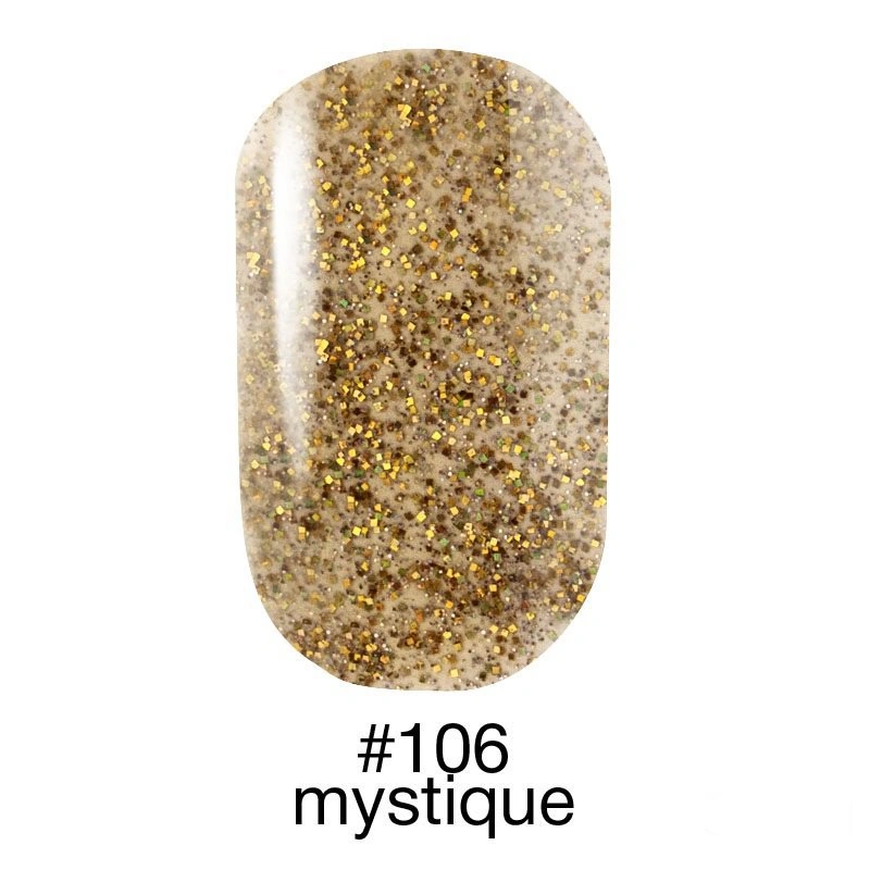 Гель лак Naomi Gel Polish №106 золотисті блискітки, прозорий 6 мл