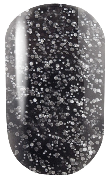 Лак Naomi Nail Lacquer 280 Naomi чорний з блискітками 12 мл