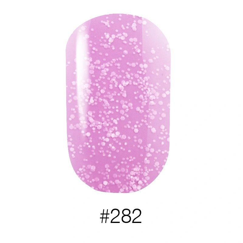 Лак Naomi Nail Lacquer 282 Naomi рожево-бузковий з блискітками 12 мл