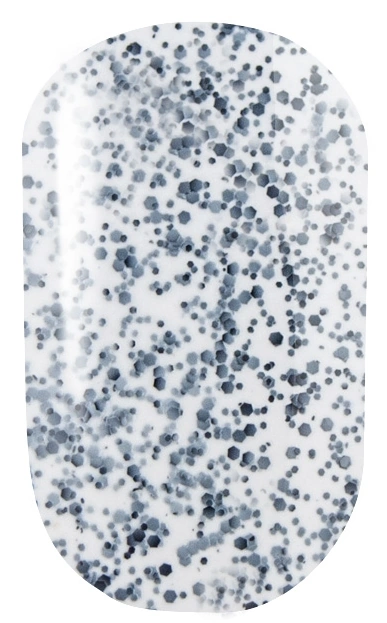 Лак Naomi Nail Lacquer 285 Naomi білий із чорними вкрапленнями 12 мл