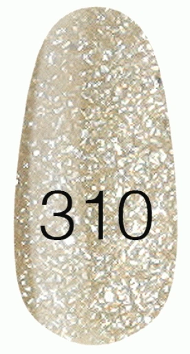 Лак Kodi Nail Polish №310 золотистий з глітером 15 мл