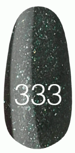 Лак Kodi Nail Polish №333 темно-зелений з глітером 15 мл