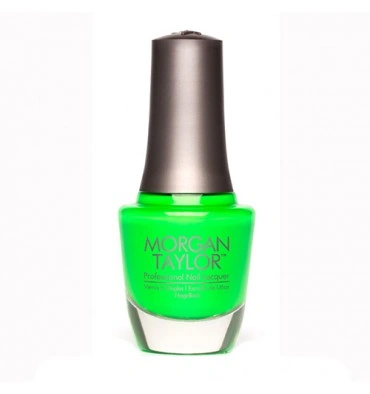 Лак Morgan Taylor Go For The Glow яскраво-зелений, неоновий 15 мл