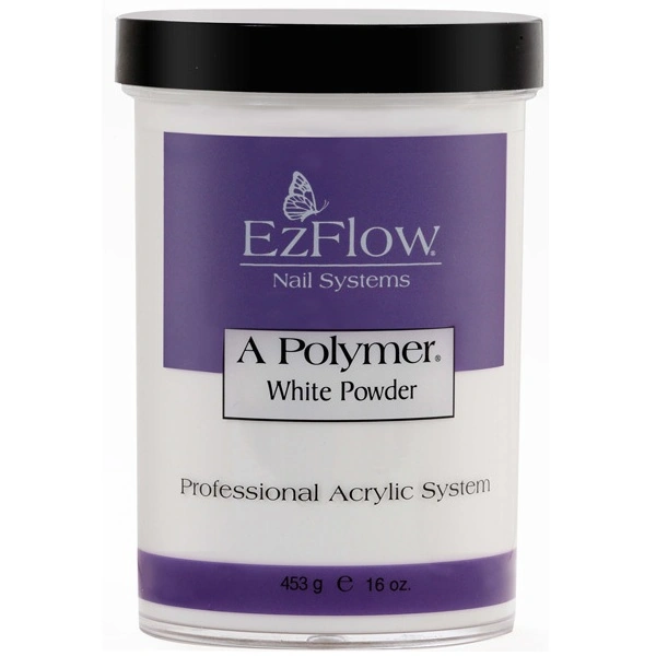 Біла акрилова пудра EzFlow A-Polymer White Acrylic Powder 454 г