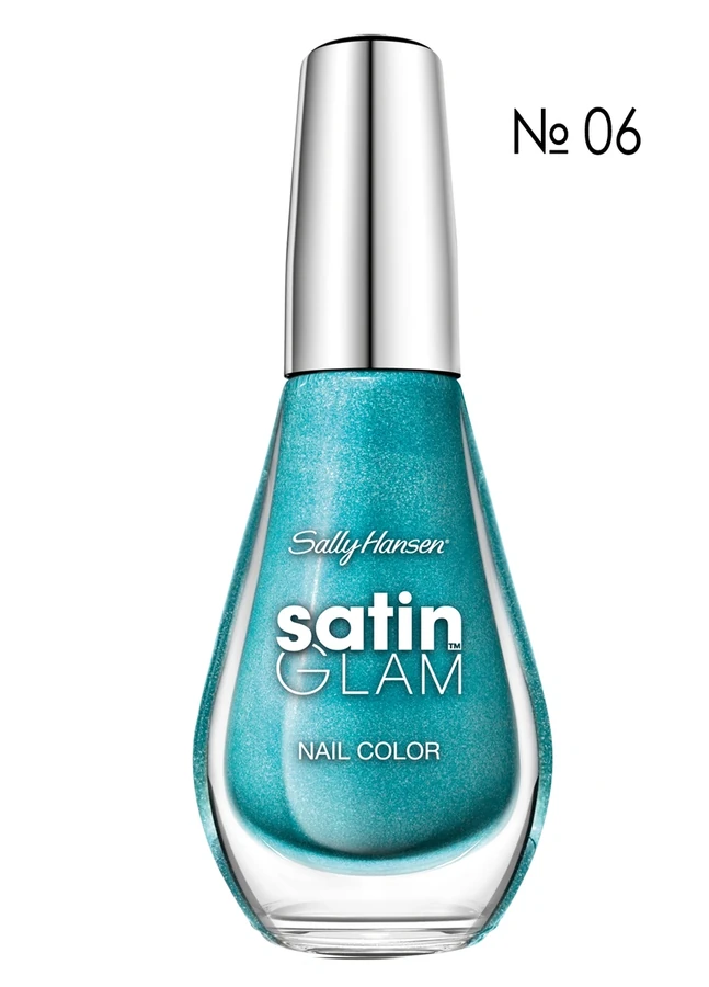 Лак Sally Hansen Satin glam №6 10мол бірюзовий із шиммером
