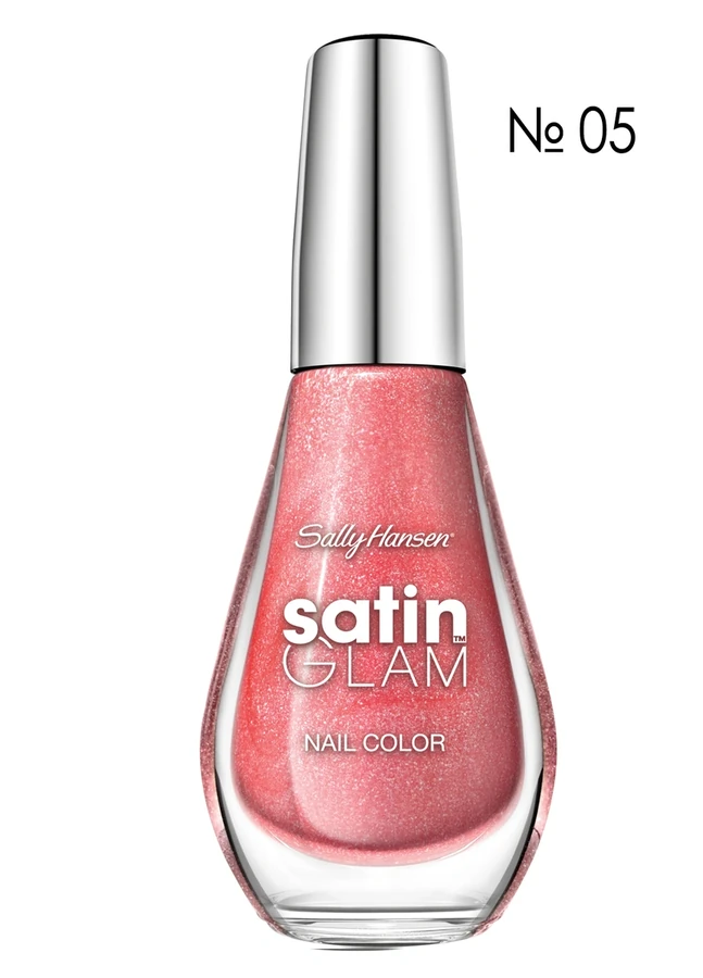 Лак Sally Hansen Satin glam №5 10мол ніжно-рожевий із шиммером