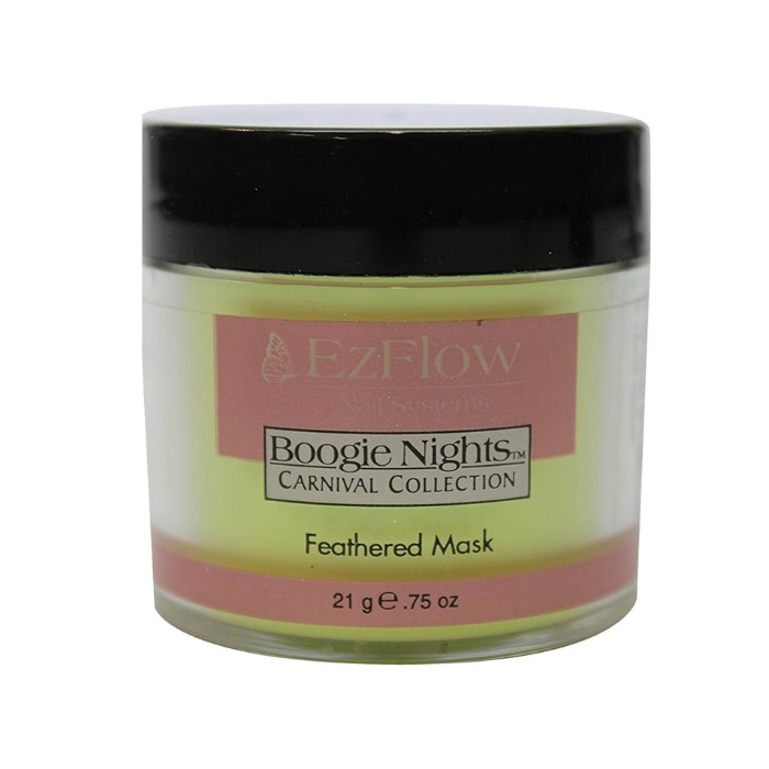 Пудра акрилова з блискітками EzFlow Boogie Nights Feathered Mask жовтий 21 г