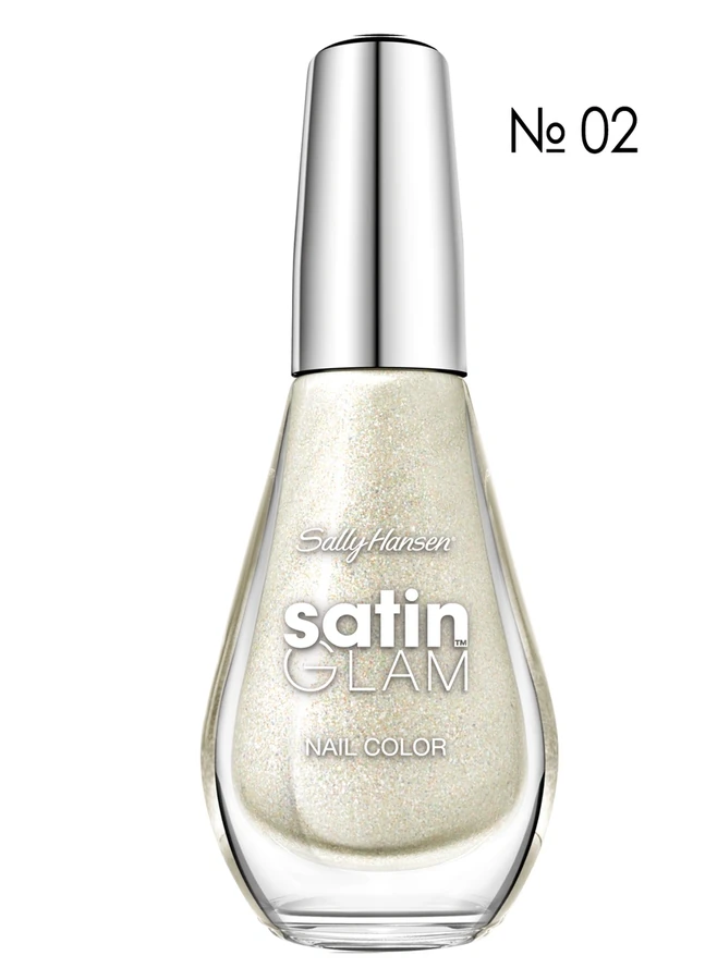 Лак Sally Hansen Satin glam №2 10мол кришталевий шиммер, що переливається
