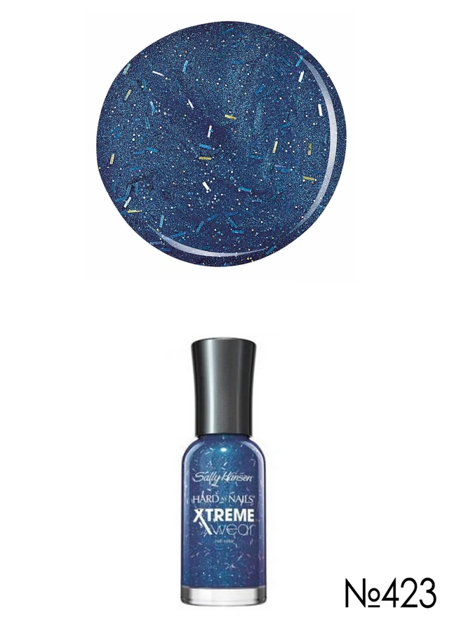 Зміцнюючий лак Sally Hansen Xtreme wear №423 темно-синій шиммер з глітером 11,8 мл