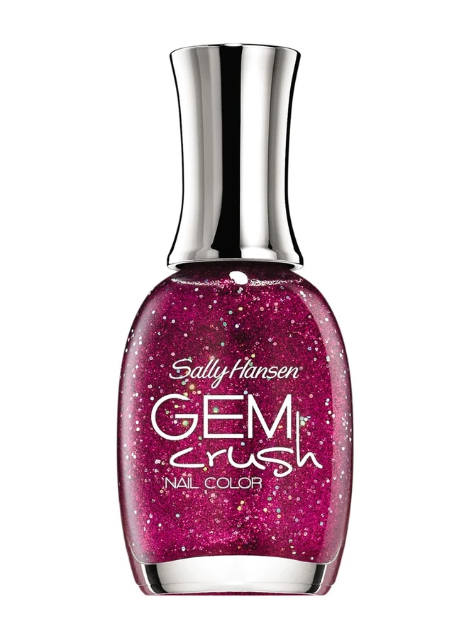 Лак Sally Hansen Gem сrush №07 Lady Luck пурпурний з блискітками 9,17 мл
