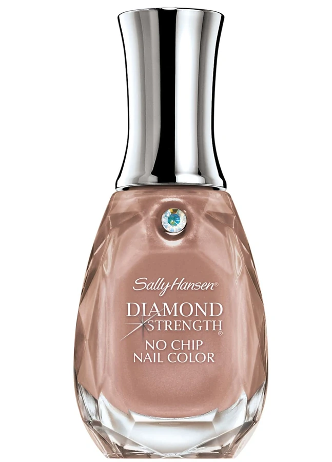 Лак Sally Hansen Diamond strength №420 Nude Shimmer напівпрозорий рожево-бежевий із золотистим відливом, перламутр 13,3 мл