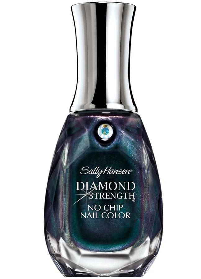 Лак Sally Hansen Diamond strength №470 Black Tie баклажановий із смарагдовим шиммером 13,3 мл