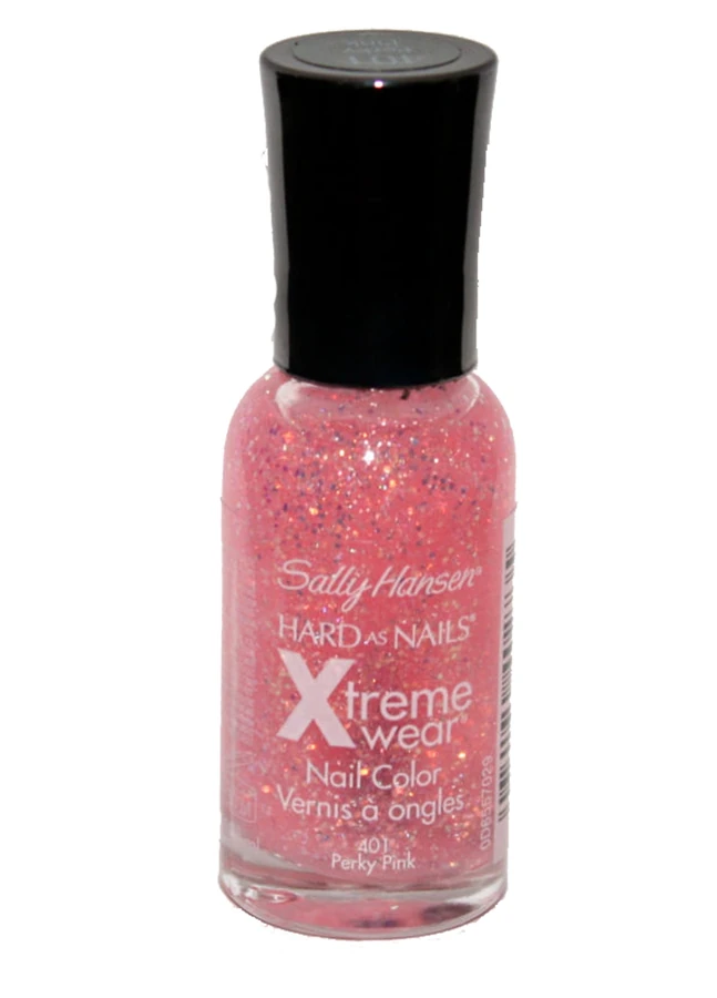 Зміцнюючий лак Sally Hansen Xtreme Wear №401 Perky Pink прозоре рожеве желе з мерехтливим глітером 11,8 мл