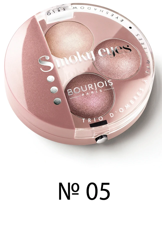 Потрійні тіні для очей, вінтажна троянда Bourjois Smoky Eyes №05 4,5 г