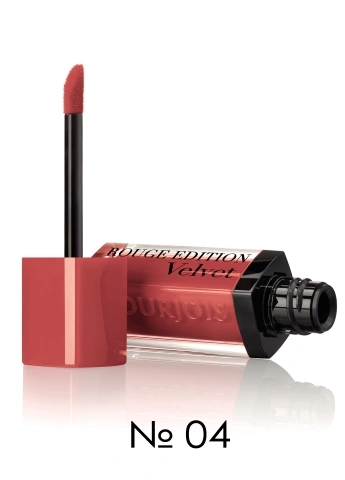 Рідка помада, персикова Bourjois Rouge Edition Velvet №4 6,7 мл