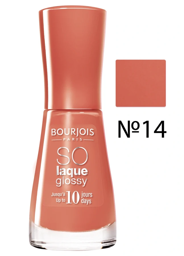 Лак Bourjois So Laque Glossy №14 пастельно-абрикосовий, емаль 10 мл