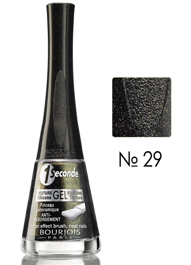 Лак Bourjois 1 Seconde №29 чорний із золотим мерехтінням 9 мл