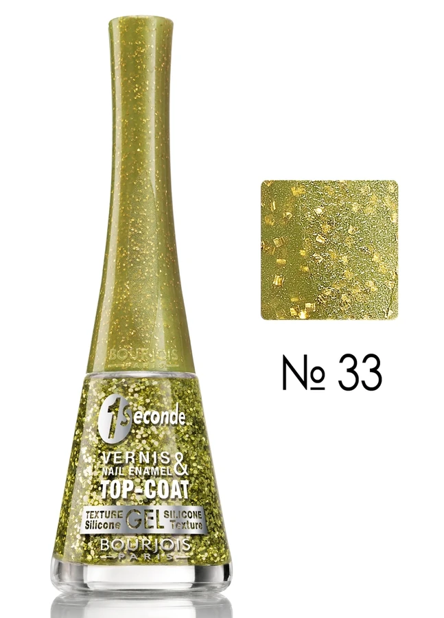 Лак Bourjois 1 Seconde №33 золоті блискітки 9 мл