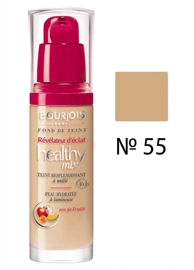 Основа тональна фруктовий мікс, темний беж Bourjois Healthy Mix №55 30 мл