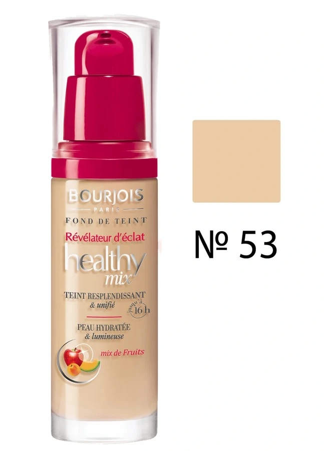 Основа тональна фруктовий мікс, тон натуральний Bourjois Healthy Mix №53 30 мл