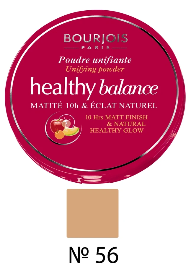 Пудра компактна вітамінна, світла засмага Bourjois Healthy Balance №56 9г
