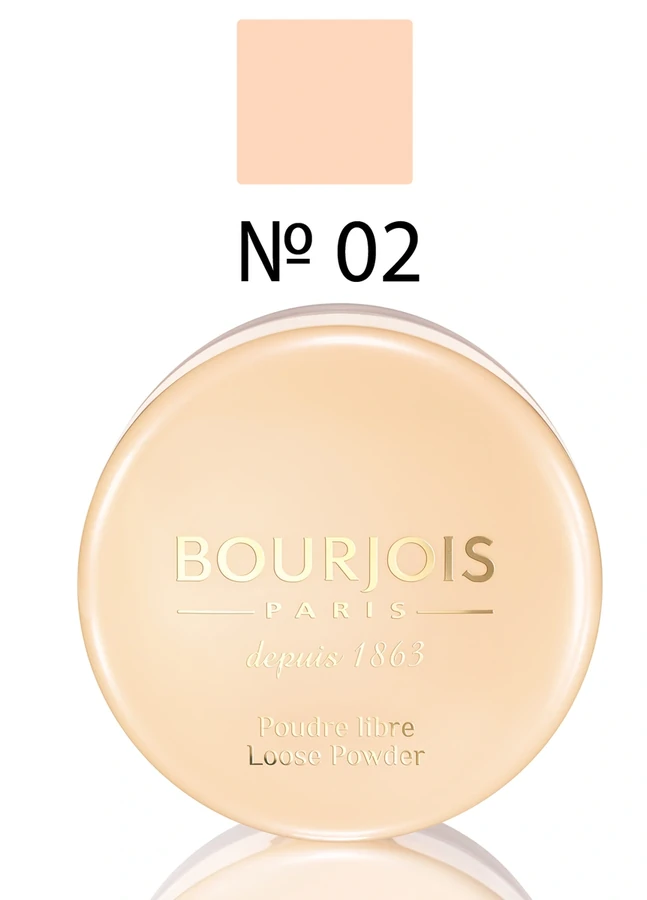 Пудра розсипчаста, бежево-рожева Bourjois Poudre Libre №02 32 г