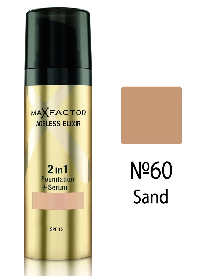 Тональний крем, темний пісок Max Factor Ageless Elixir №60 30 мл