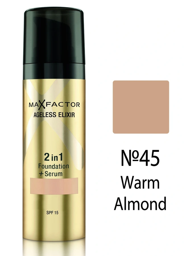 Тональний крем, бежевий Max Factor Ageless Elixir №45 30 мл