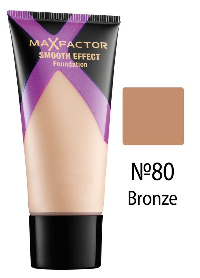 Тональна основа, темна засмага Max Factor Smooth Effect №80 30 мл