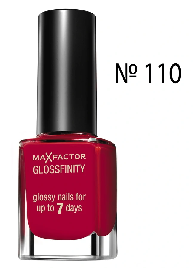 Лак Max Factor Glossfinity №110 класичний червоний, емаль 11 г