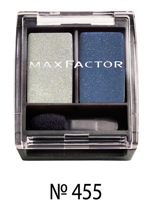 Тіні для очей, сріблясто-блакитні перламутрові Max Factor Eyeshadow Duo № 455 3,5 г