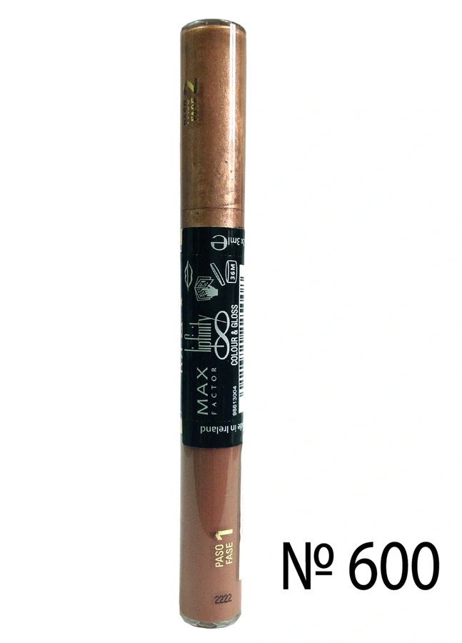 Двостороння помада, коричнево-бронзовий Max Factor Lipfinity Colour and Gloss №600 2x3 мл