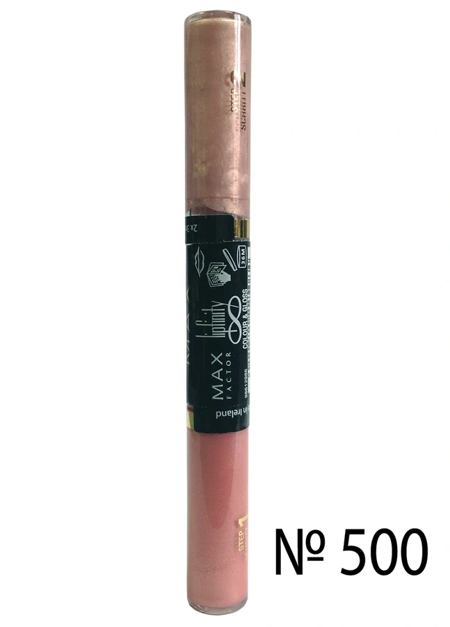 Двостороння помада, рожево-золотий Max Factor Lipfinity Colour and Gloss №500 2x3 мл